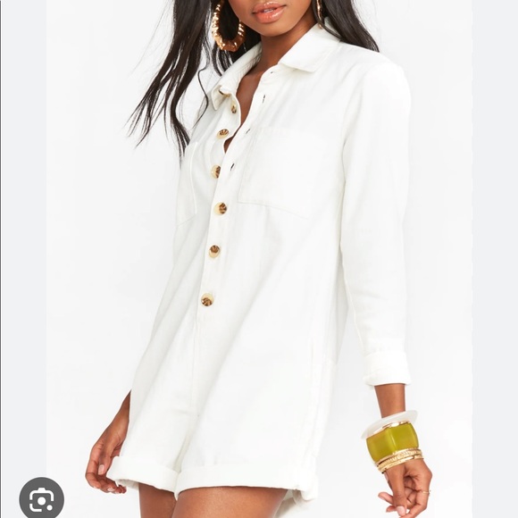 Show Me Your MUMU Tegan Jumpsuit Whitewash - Picture 4 of 6